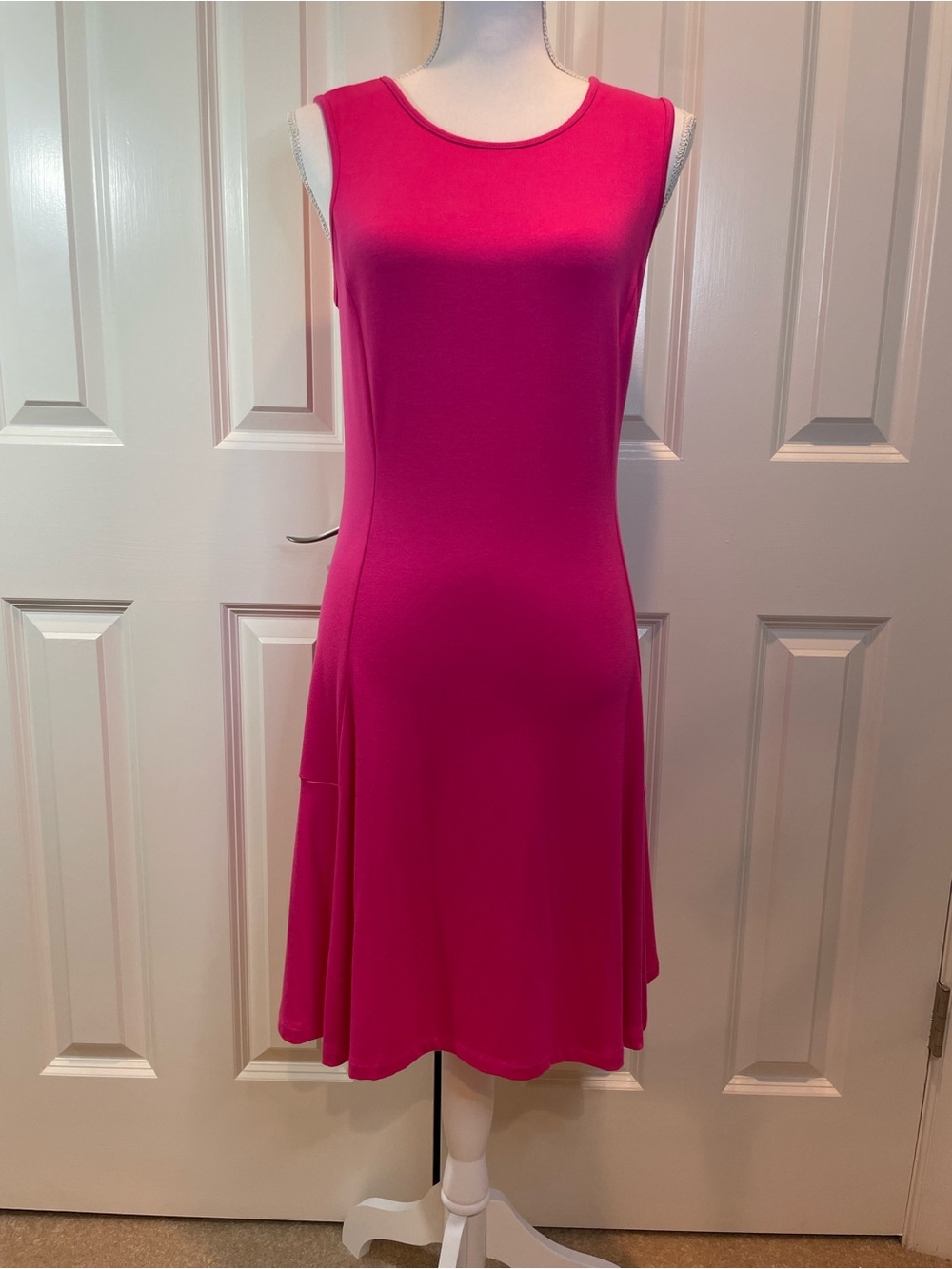 Donna Ricco Women’s Size Medium Fit & Flare Pink/Fuchsia Dress